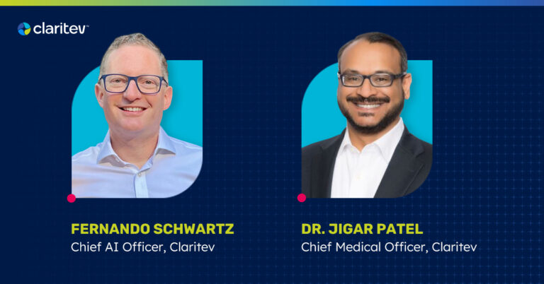 Claritev welcomes Jigar Patel, Chief Medical Officer and Fernando Schwartz, PhD, Chief AI Officer