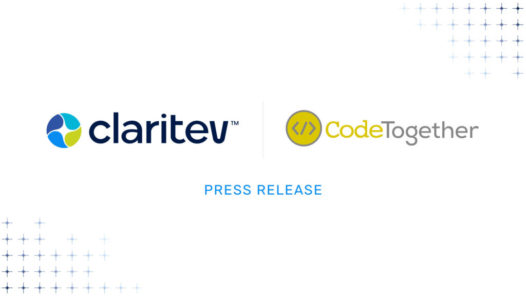 Claritev and CodeTogether logos for Press Release
